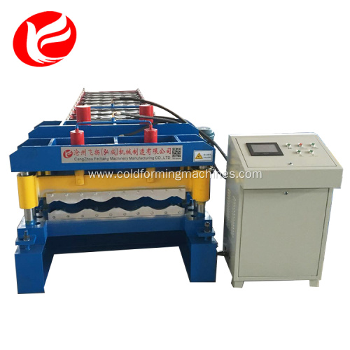 Roof glazed tile rolling making roll forming machine